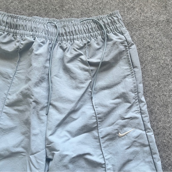 Nike Sportswear Everything Woven Mid-Rise Open-Hem Trousers Sz XS Blue - Picture 5 of 8